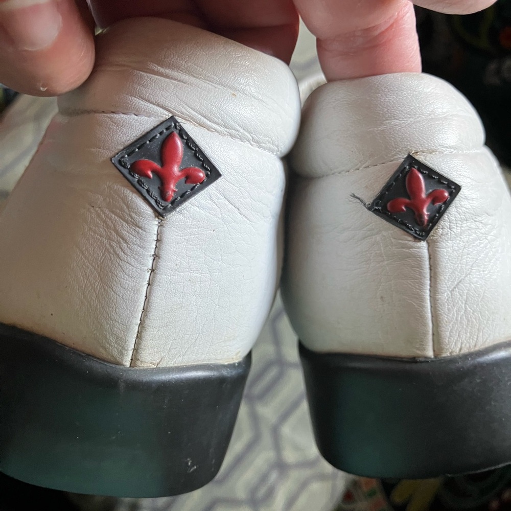 4/$20 Sesto Meucci Black and White Leather Golf Shoes - Picture 5 of 8